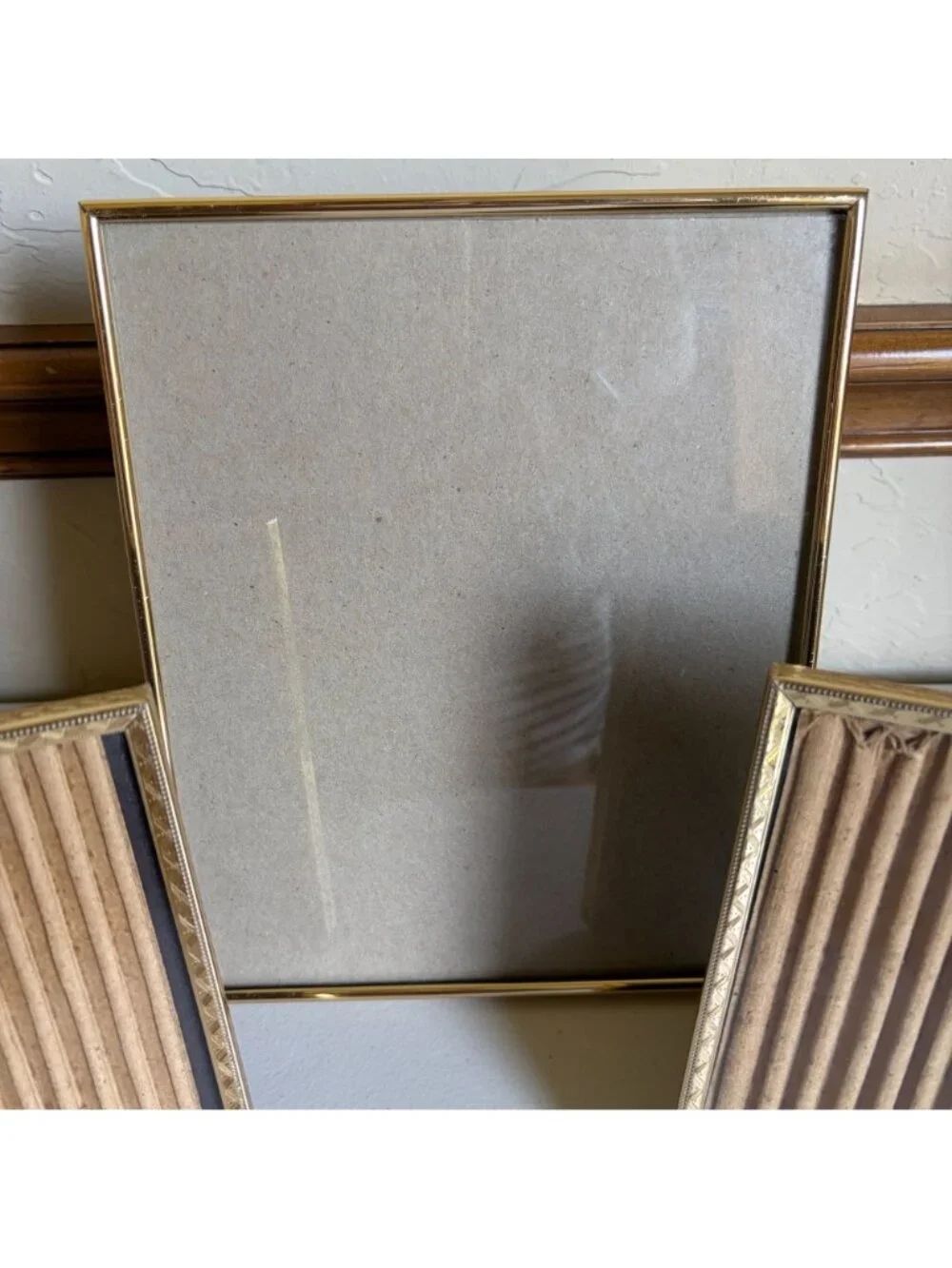 Set of 3 Vintage 90s Brass Picture Frames 1 x 8x10